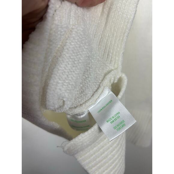 Lilly Pulitzer Praxon Gold Button Chenille Sweater Coconut XS Preppy Coastal - Picture 6 of 8